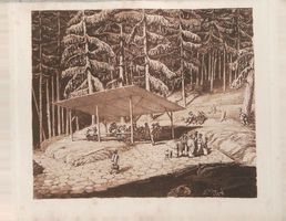 Gurnigel Bad Neujahrsblatt mit Ansicht 1821