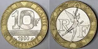 Tutti le monete: 10 Franc Frankreich 1990 – Usato da Kriens venduto da TSCH1