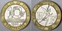 10 Franc Frankreich 1990