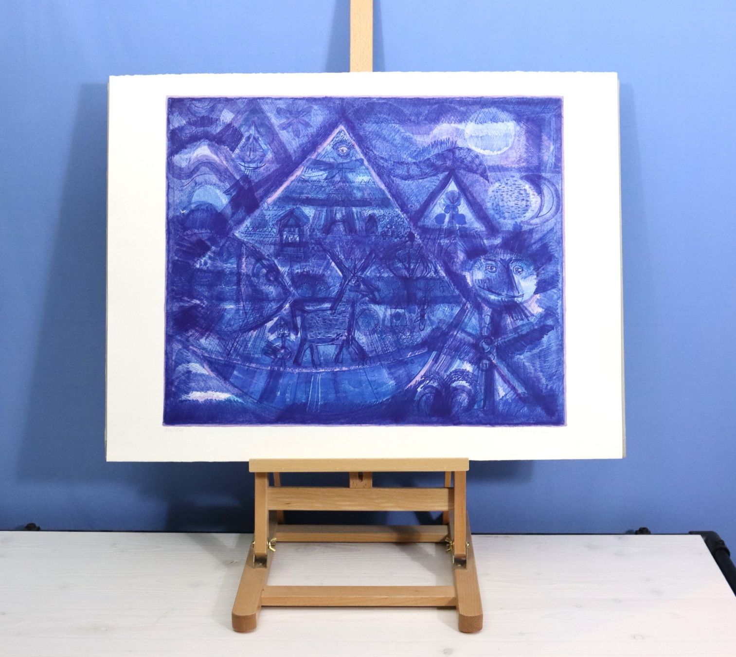Grafiken & Lithographien: Hans Rudolf Strupler 1935-2015, grosse Farblithographie. – Gebraucht aus Zug von Kunst-Fundgrube 4