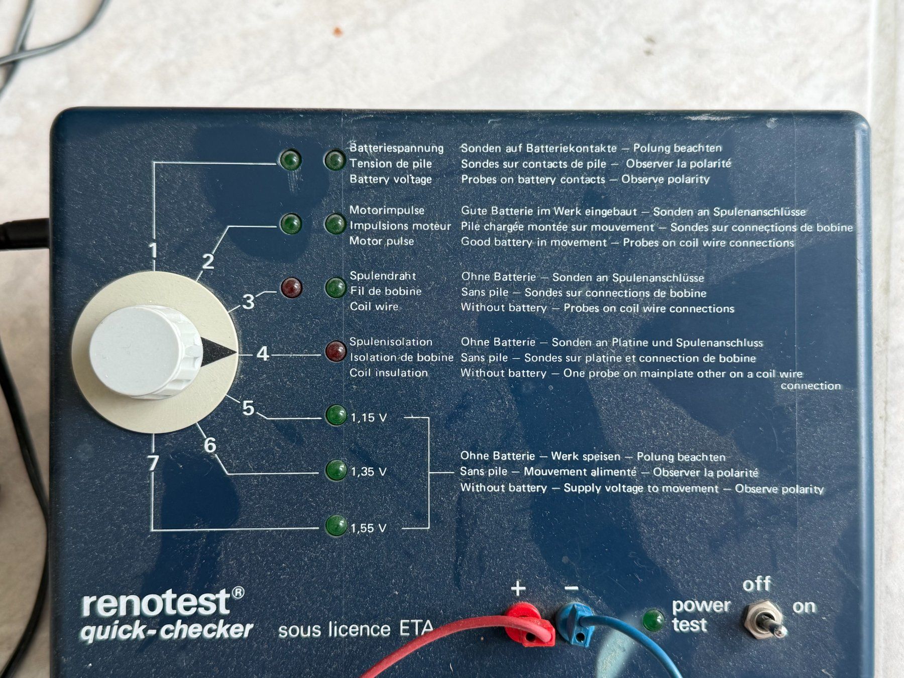 Tous les outils: Renotest Quick-Checker ETA Portescap – D'occasion à Worblaufen par chronyves 2