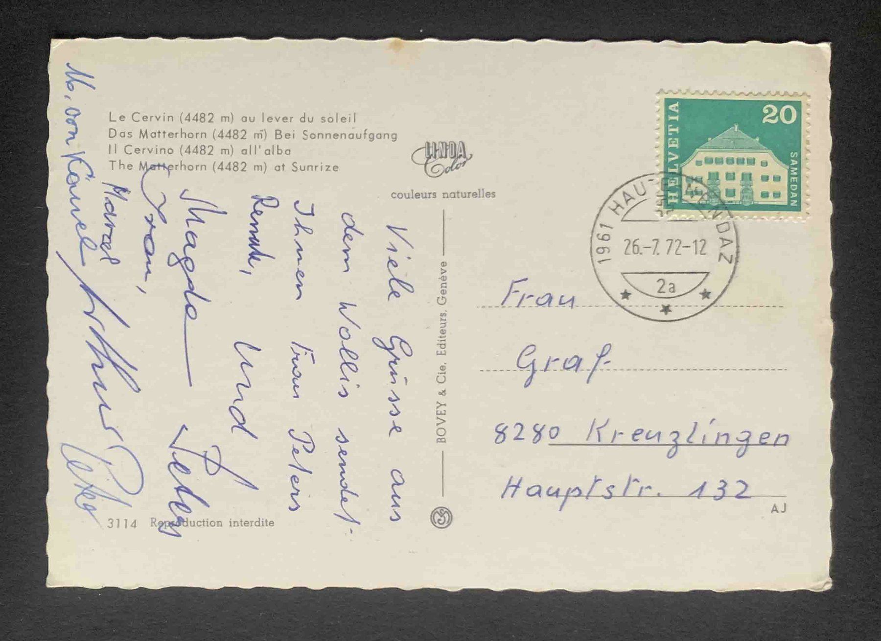 Cartoline postali: AK Le Cervin – Usato da Goldau venduto da artelier1 1