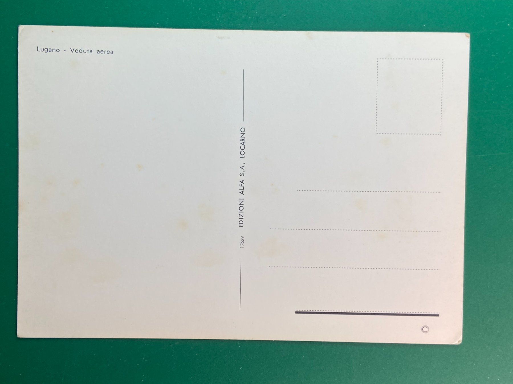 Cartoline postali: Lugano - Flugaufnahme – Usato da Steg VS venduto da _vinci_ 1
