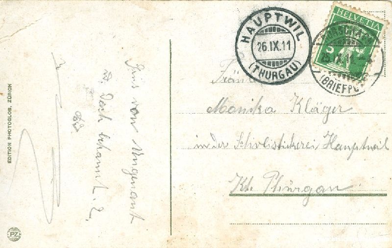 Cartoline postali: Rorschach + 1911 – Usato da Emmenbrücke venduto da teestube 1