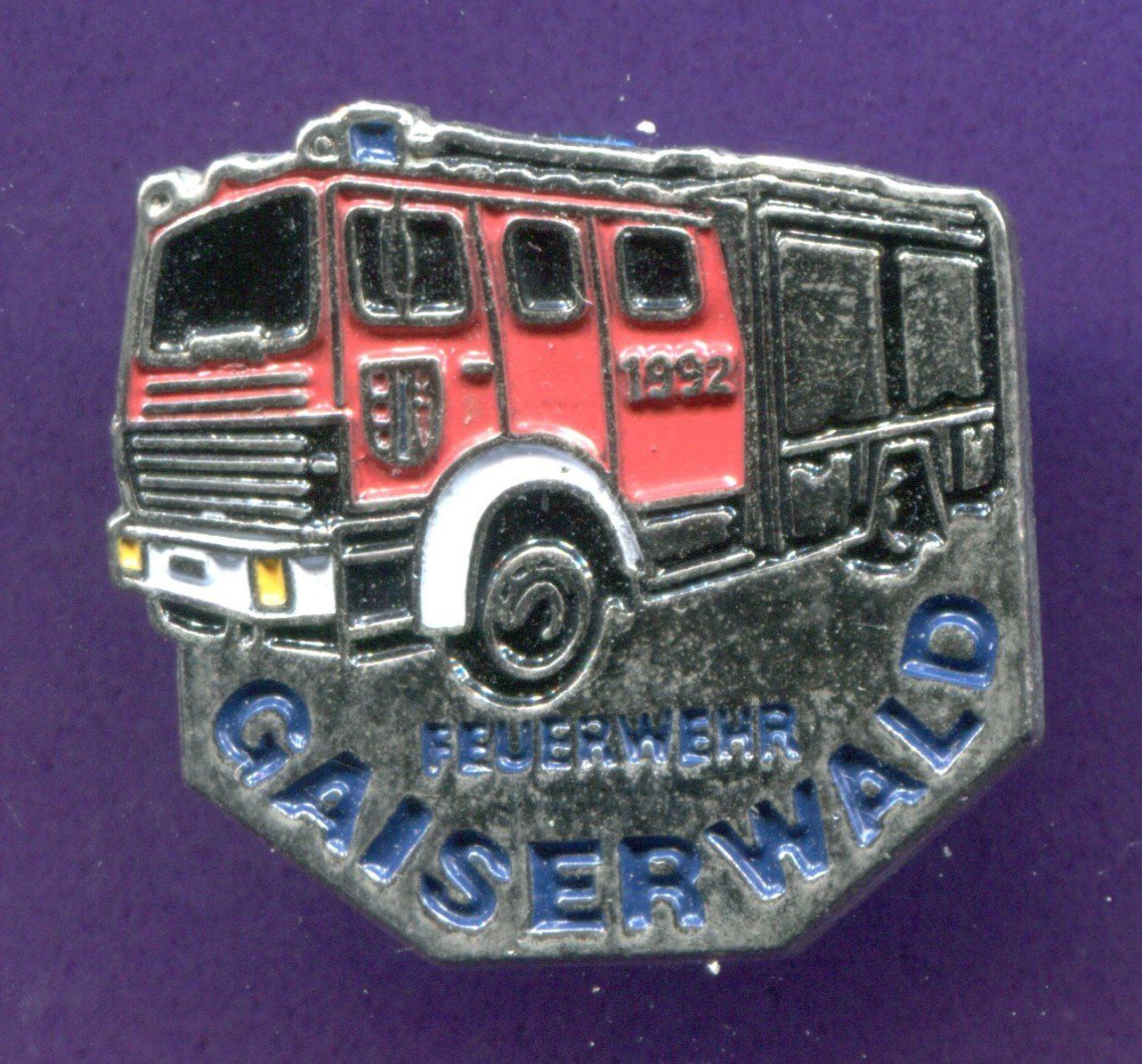 Placchette & Badge: Feuerwehrauto  Gaiserwald  1992 – Usato da Winterthur venduto da Sammleroase