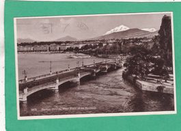 Genève Pont du Mont Blanc et Ile Rousseau 1931