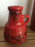 Vintage Vase Keramik rot