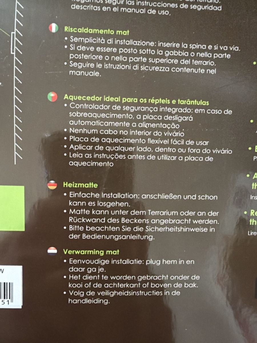 Mangimi: Reptilien Matte wärmend – Nuovo e nell'imballaggio originale da Samedan venduto da Tiina__93 1