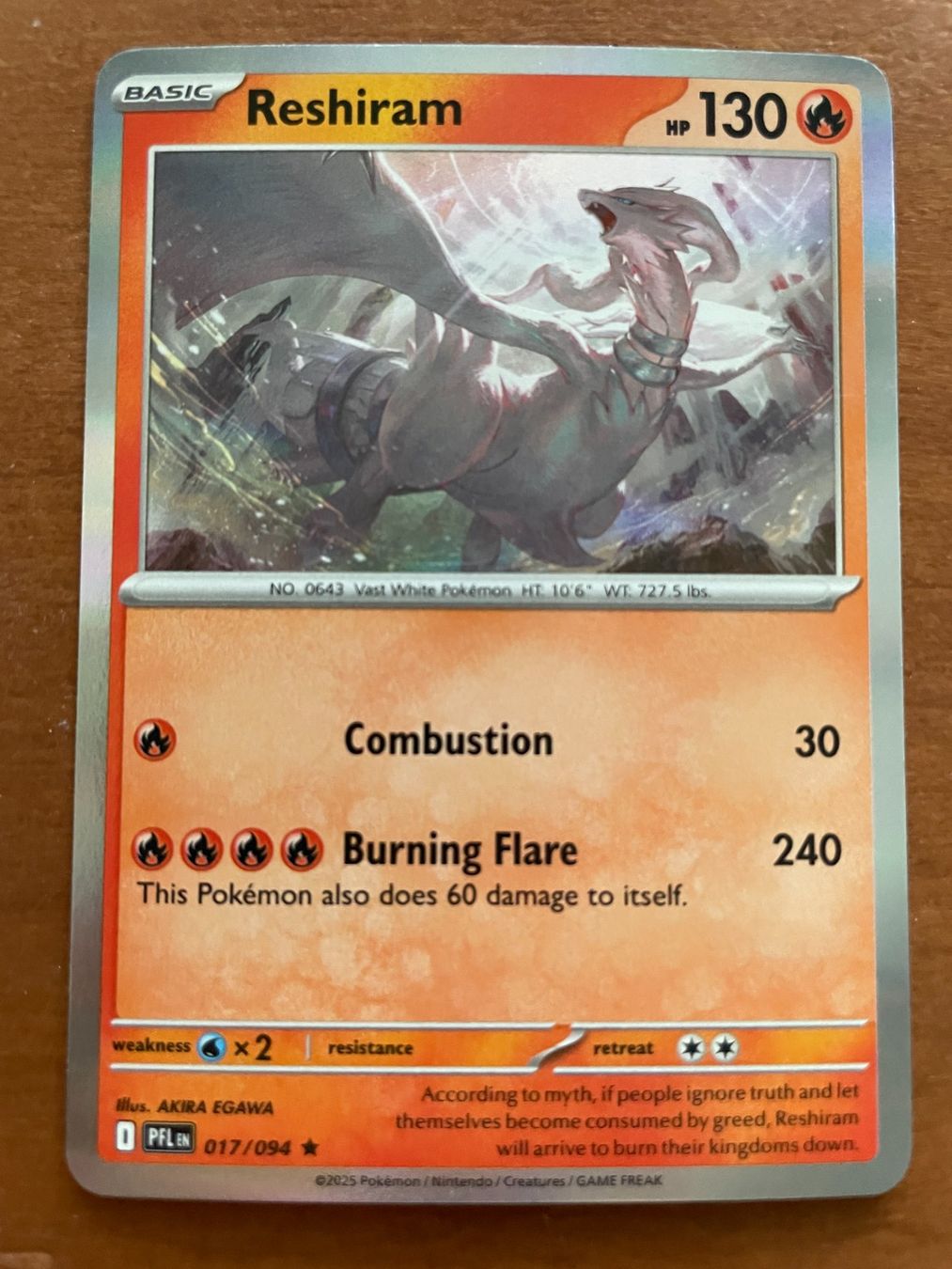 Pokémon Sammelbilder & Trading cards: Pokemon Reshiram Holo (Versand gratis) – Neu (gemäss Beschreibung) aus Chur von Angerson