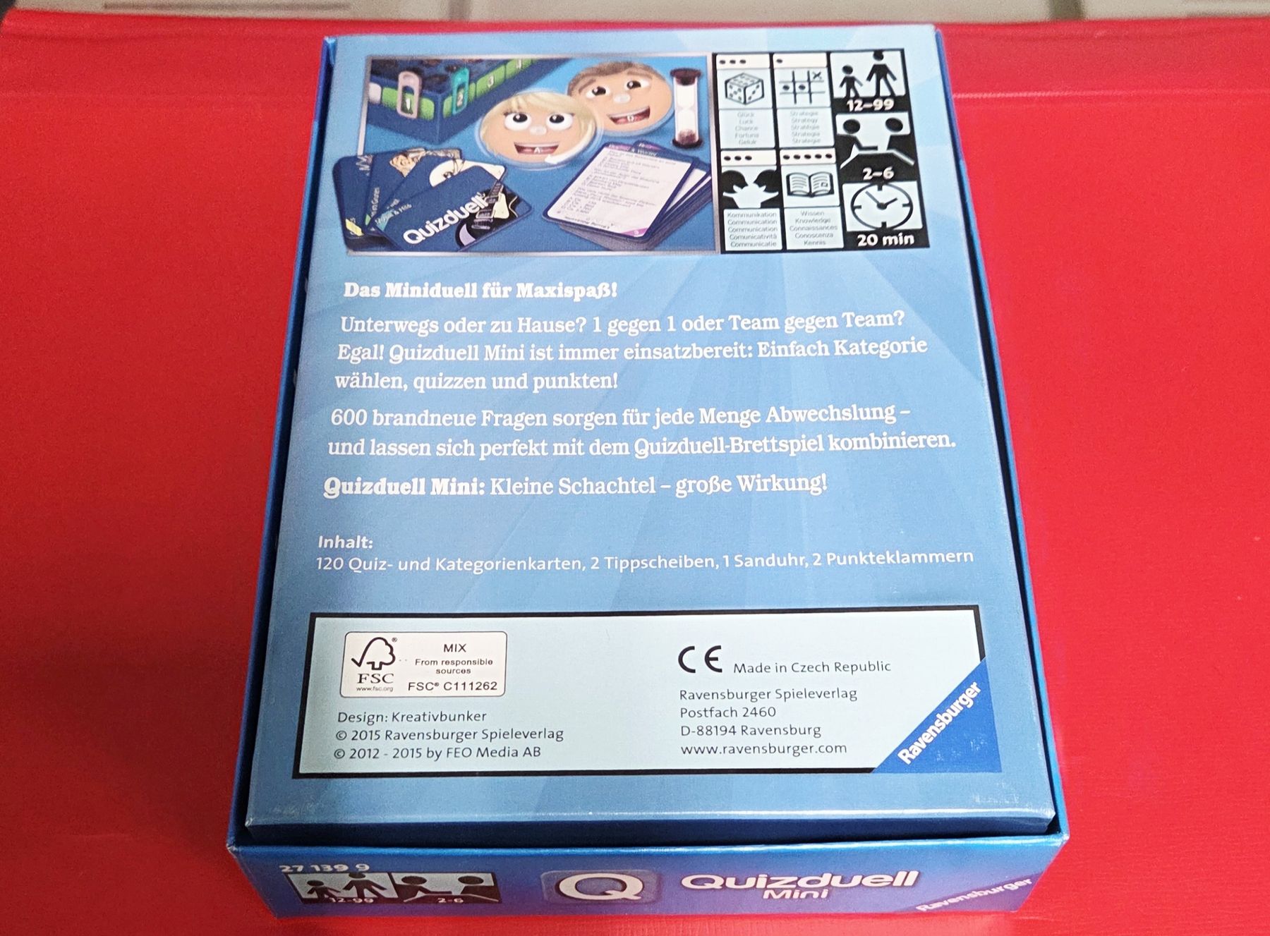Ravensburger Giochi: Quizduell Mini - Ravensburger - Spiel – Usato da Reinach BL venduto da _MasterK_ 1