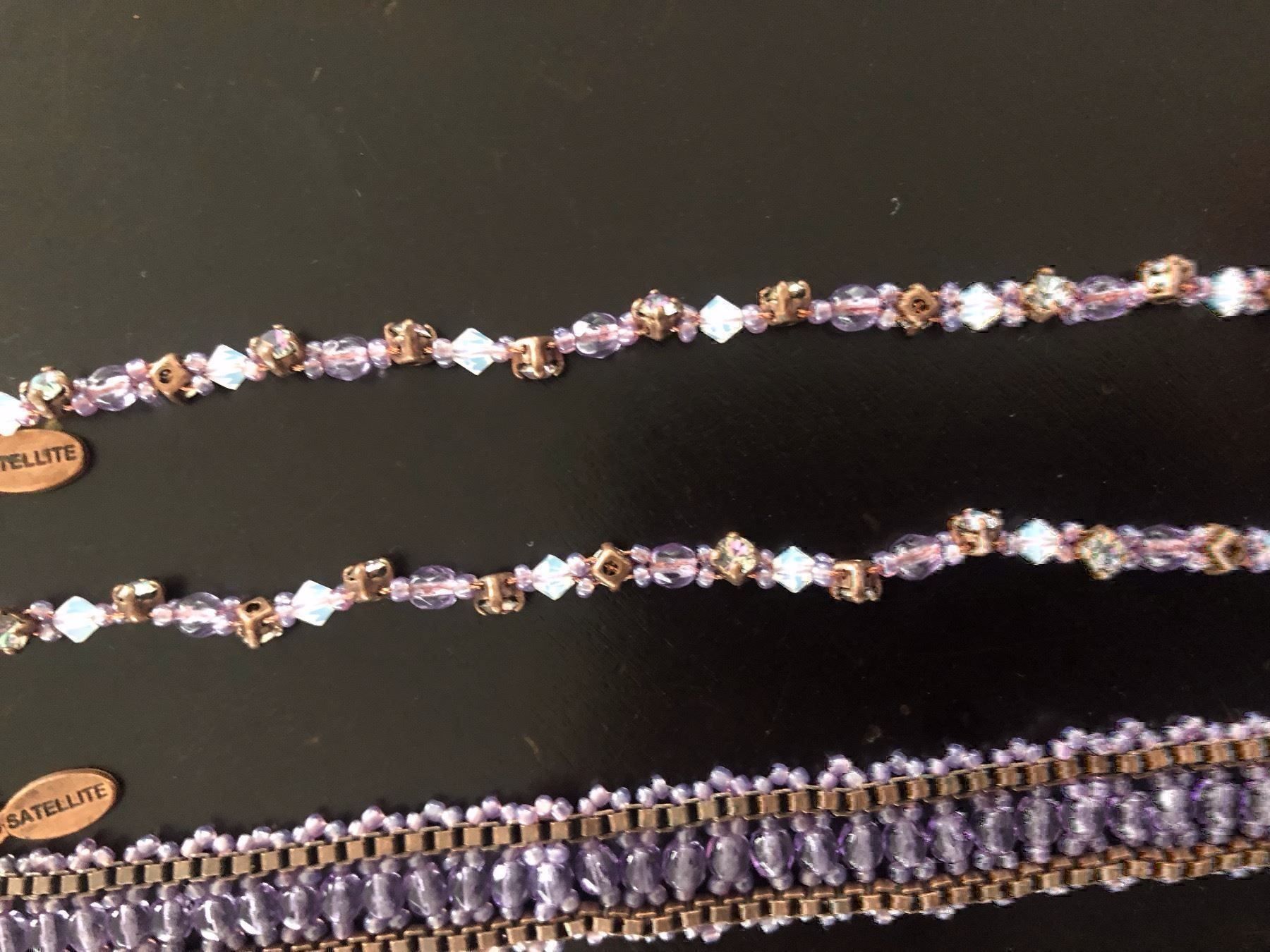 Catenine: DUO HALSKETTE UND ARMBAND, LILA – Usato da Meggen venduto da Meggeni 2
