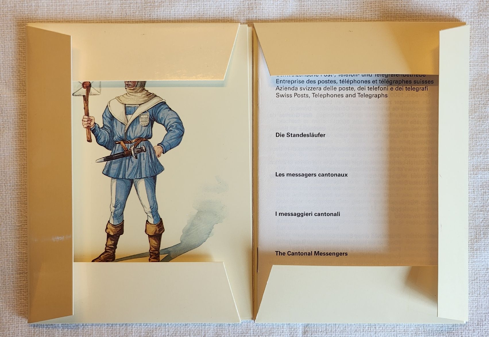 Cartoline postali: PTT Museum Bern Standesläufer 13 Alte Orte Postkarten - Set – Usato da Zürich venduto da BAENZERINO 3