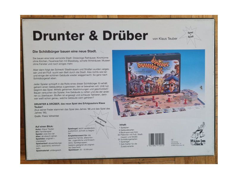 Giochi: Brettspiel "Drunter & Drüber", Erstauflage – Usato da Zürich venduto da Desmond01 1