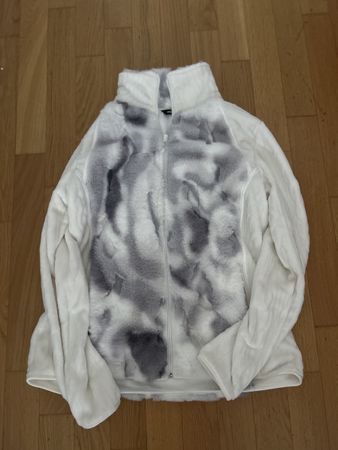 Weiche Winterjacke vonFleecejacke weiss grau Grösse XL kusch