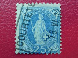 1902: Nr.73E mit Aushilfsstempel von COURTETELLE (JU)