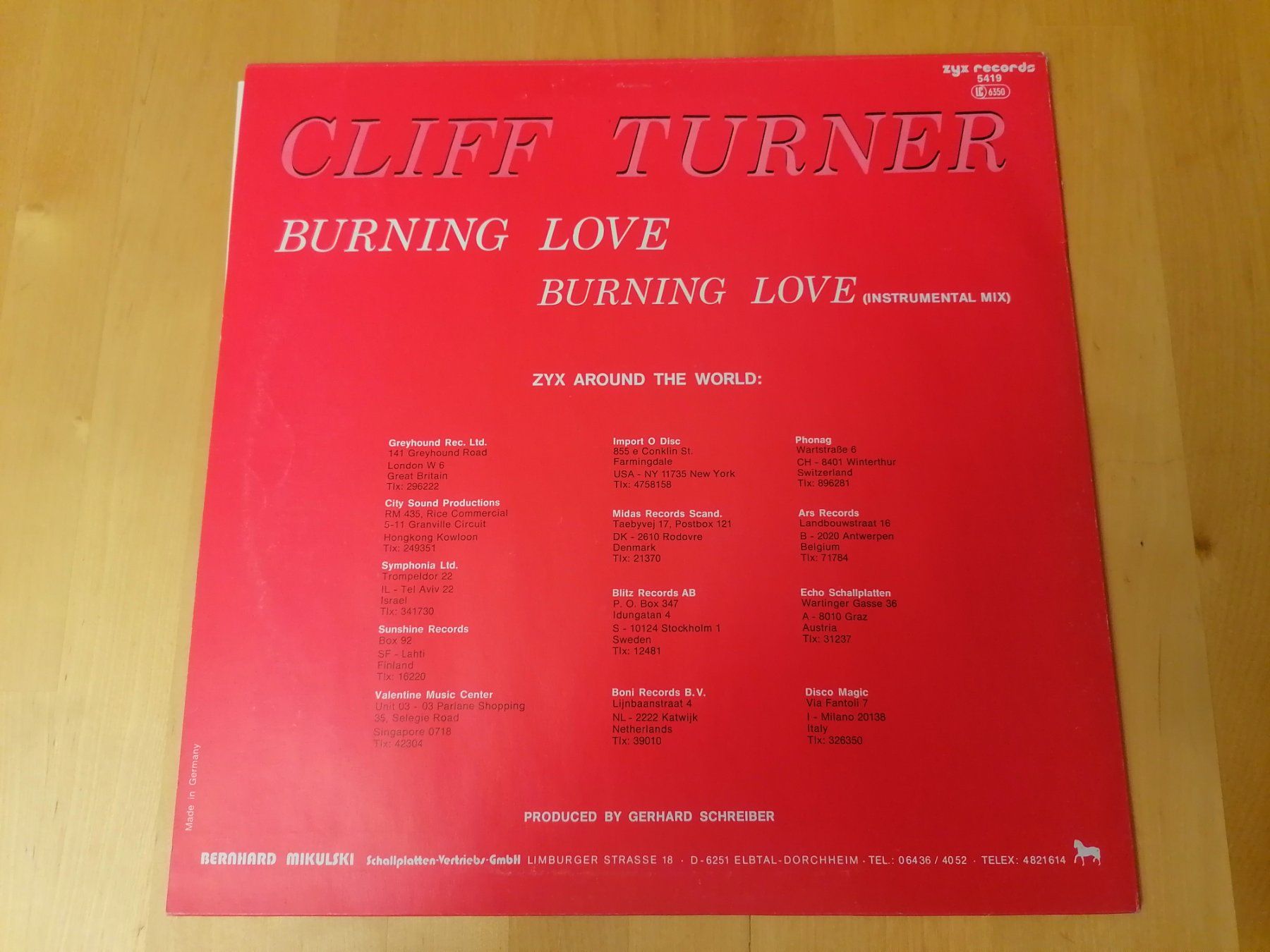Dischi in vinile: Cliff Turner – Burning Love – Usato da Emmenbrücke venduto da WintoWin 1