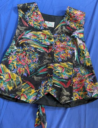 Vintage Weste SISSY by Isola Modell KAKADU Gr. 46 Bunt neu