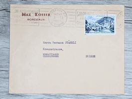 CL06 Enveloppe + Timbre France 1954