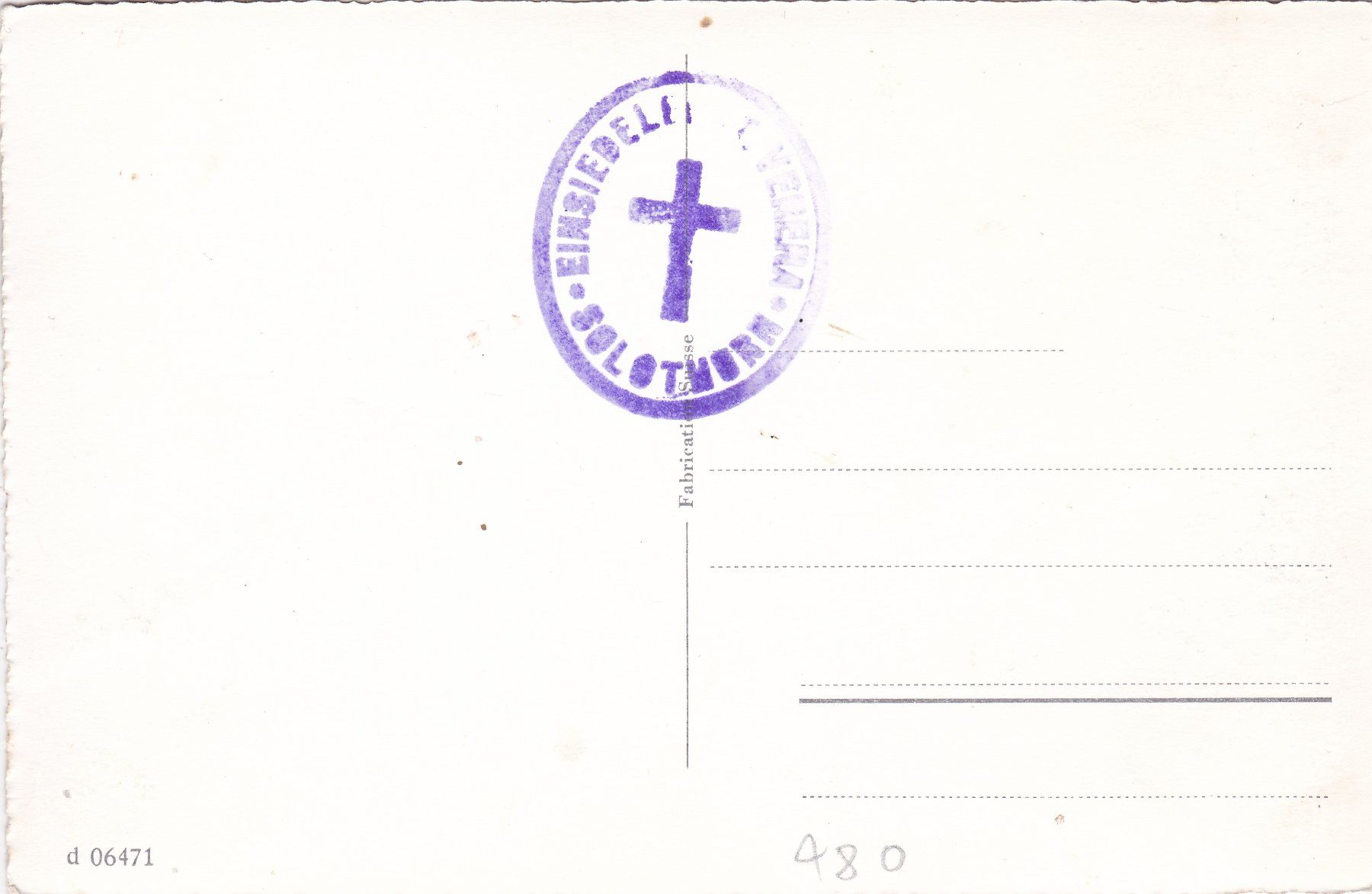 Cartoline postali: Einsiedelei St. Verena b. Solothurn – Usato da Herisau venduto da Lisegrat2008 1