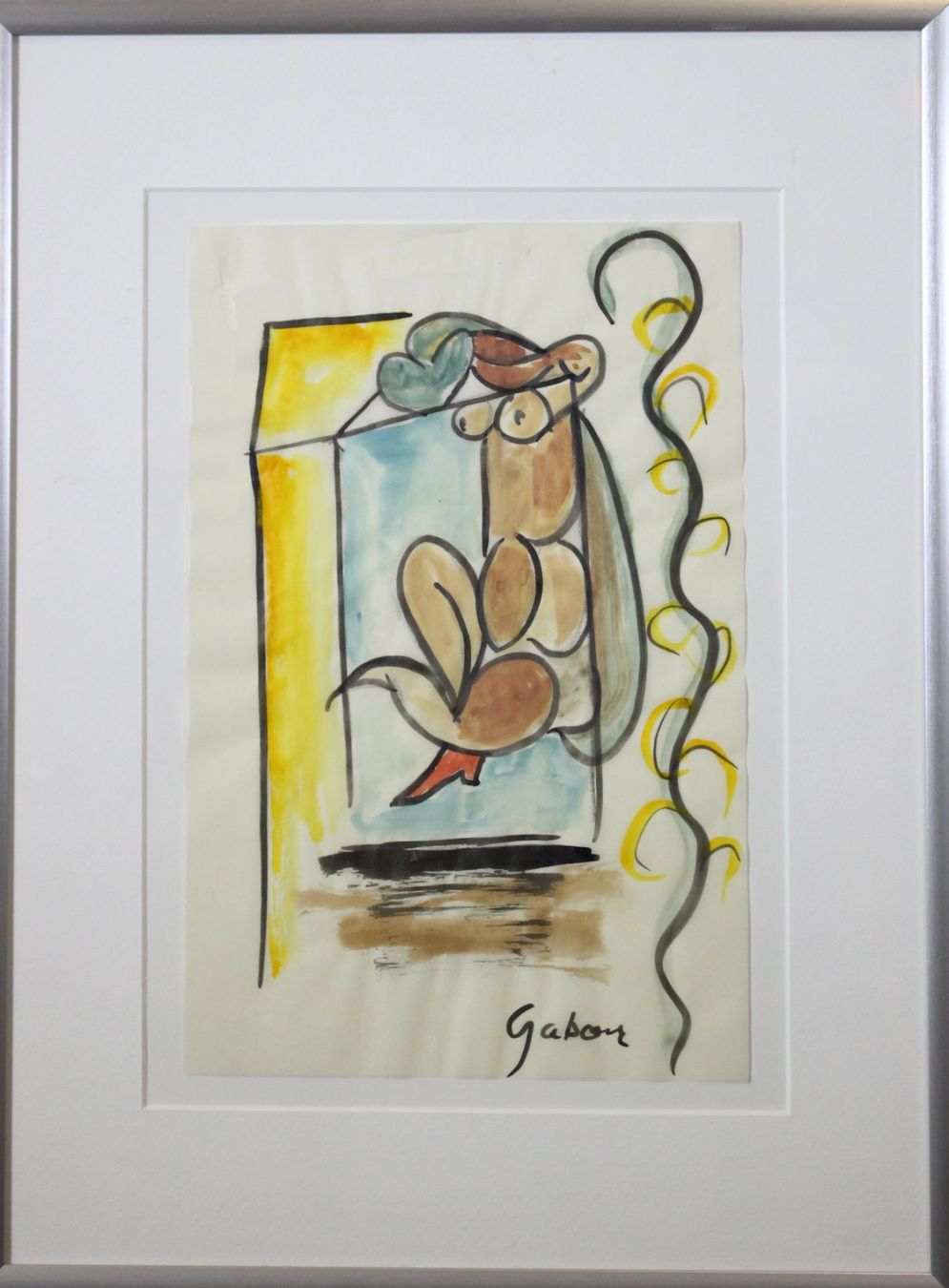 Dipinti: Abstrakte Aquarell Künstlername Gabor – Usato da Bruettisellen venduto da Collector_Store 1