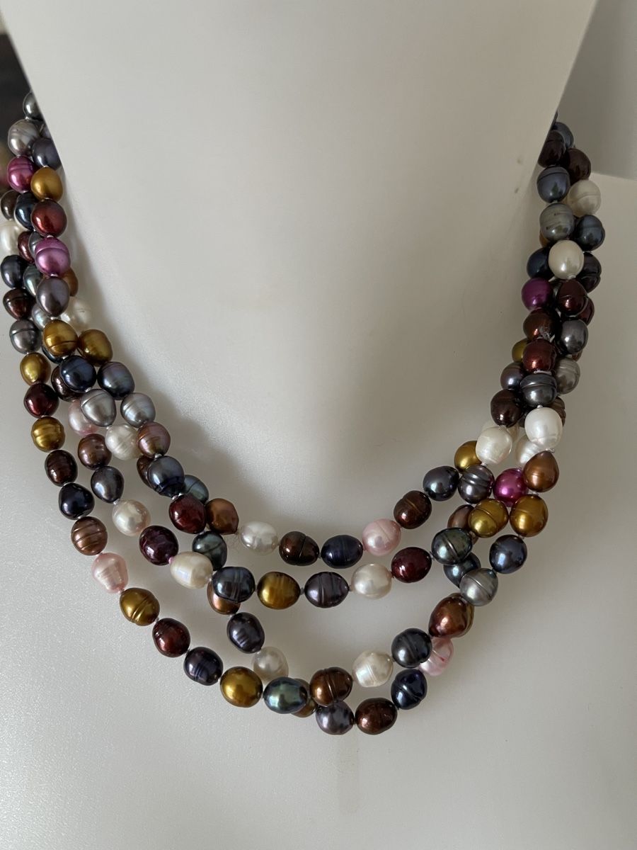 Colliers: Collier multicolores long comme neuf 90 cm – Neuf (Voir description) à Kloten par Vermicelles 4
