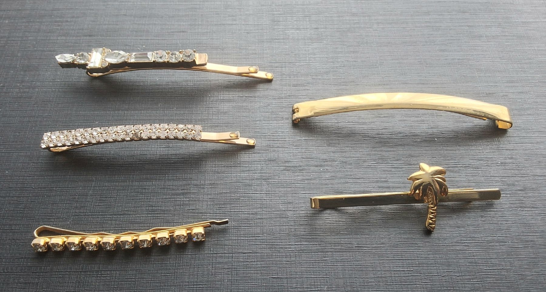 Accessori per capelli: Lot: 5 goldfarbene Haarspangen – Usato da Oftringen venduto da Waltereg 2