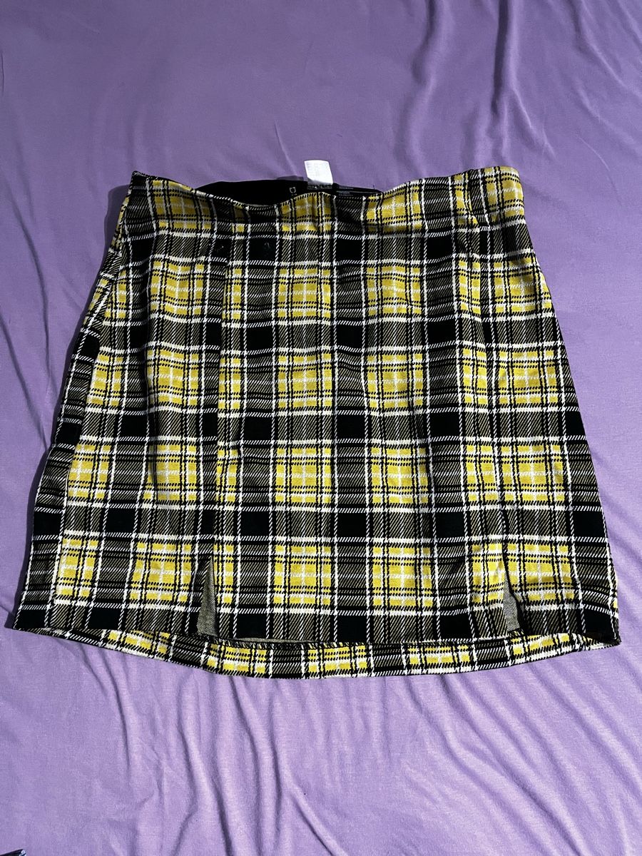 H&M Gonne: Gelber Minirock im Schottenmuster – Nuovo (secondo la descrizione) da Horgen venduto da el.l.1 1