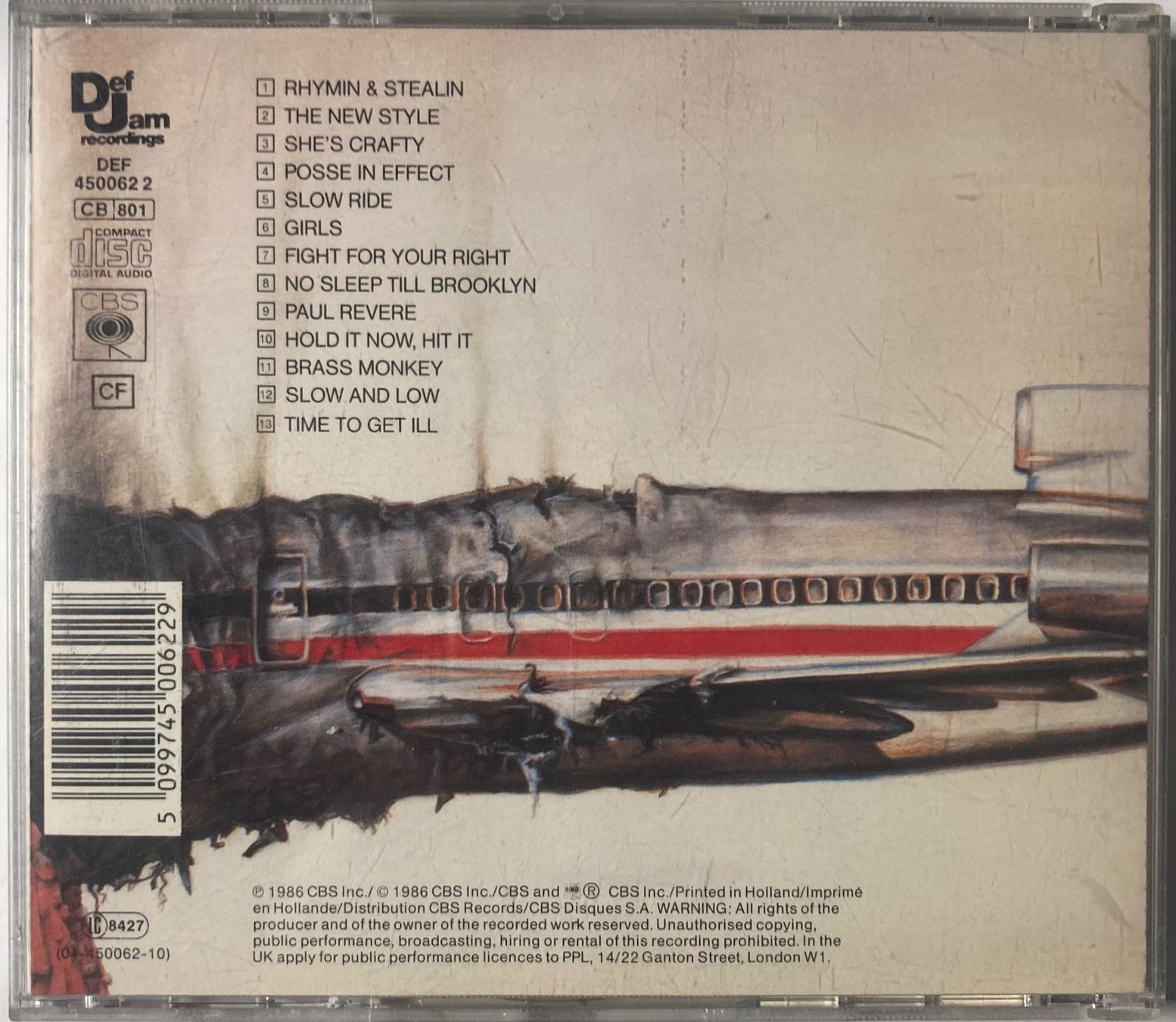 CD: BEASTIE BOYS - LICENSED TO III – Usato da Poliez-Pittet venduto da Newtown-Records 1