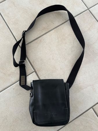 Schwarze Lederhandtasche von Marco Polo