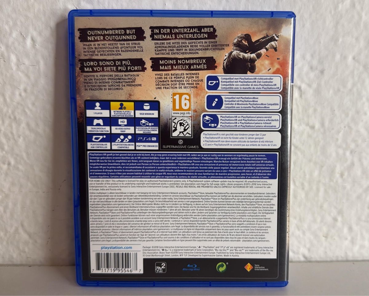 Sony Giochi: PS4 VR Game: Bravo Team - Excellent Condition - Summer Fun! – Usato da Ehrendingen venduto da bubulence 1