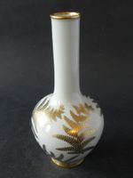 Schöne alte Vase mit goldenem Farndekor von Langenthal 1951
