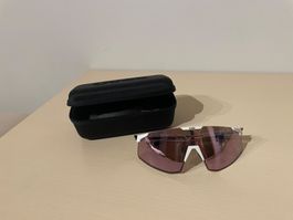 Sportbrille Uvex weiss mit Etui kaum gebraucht