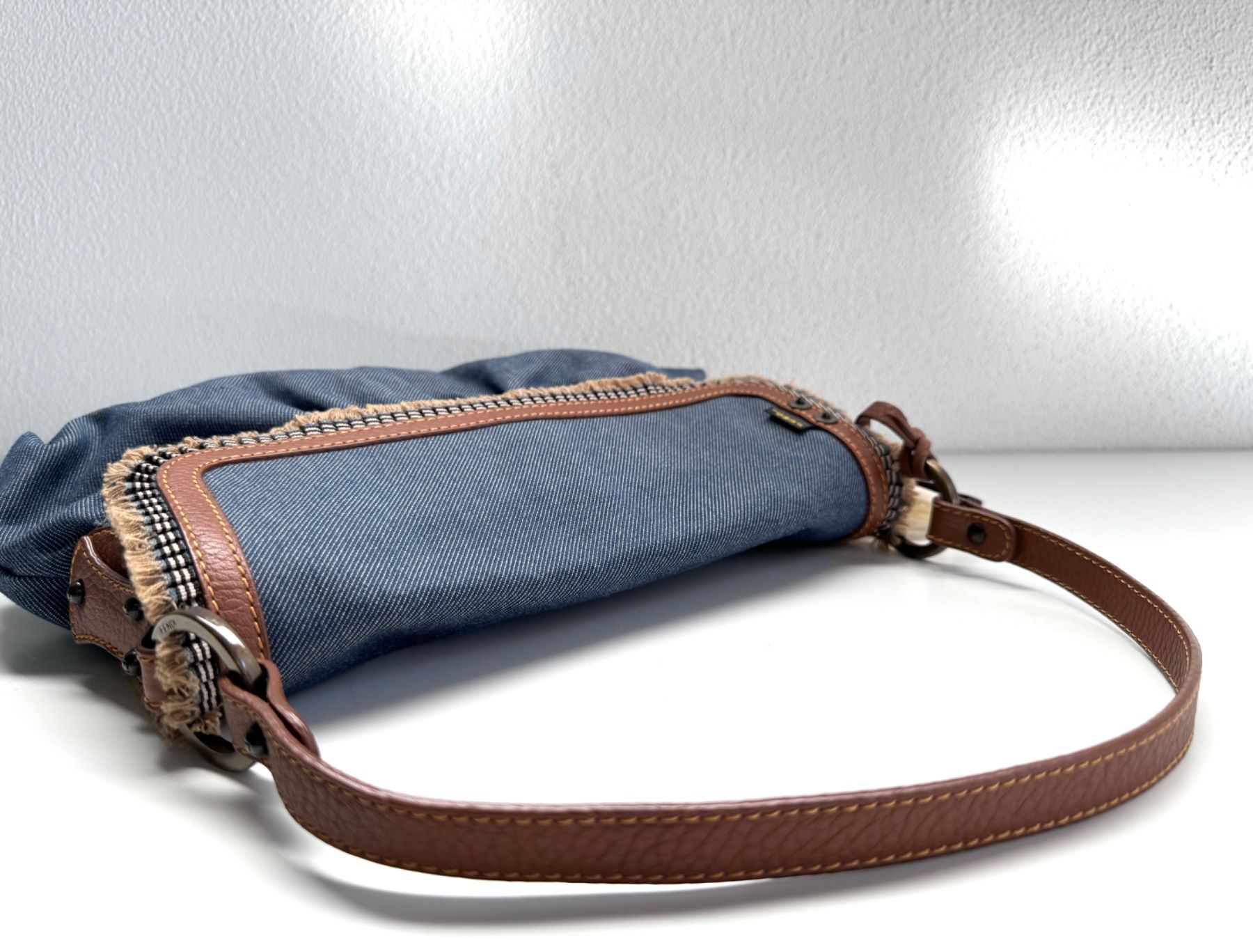 Fendi Borse da donna: FENDI Denim Small Chef Shoulder Bag Sac Tasche – Usato da Kriens venduto da hannaandkiko 9