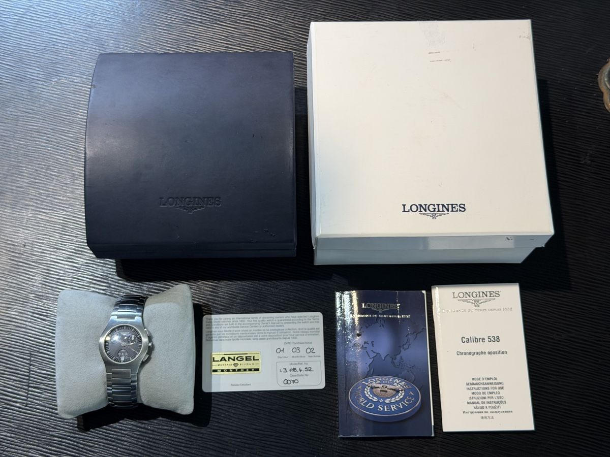Longines Orologi: Longines Oposition Chronograph Quarz Fullset – Usato da Winterthur venduto da YSCHU 8