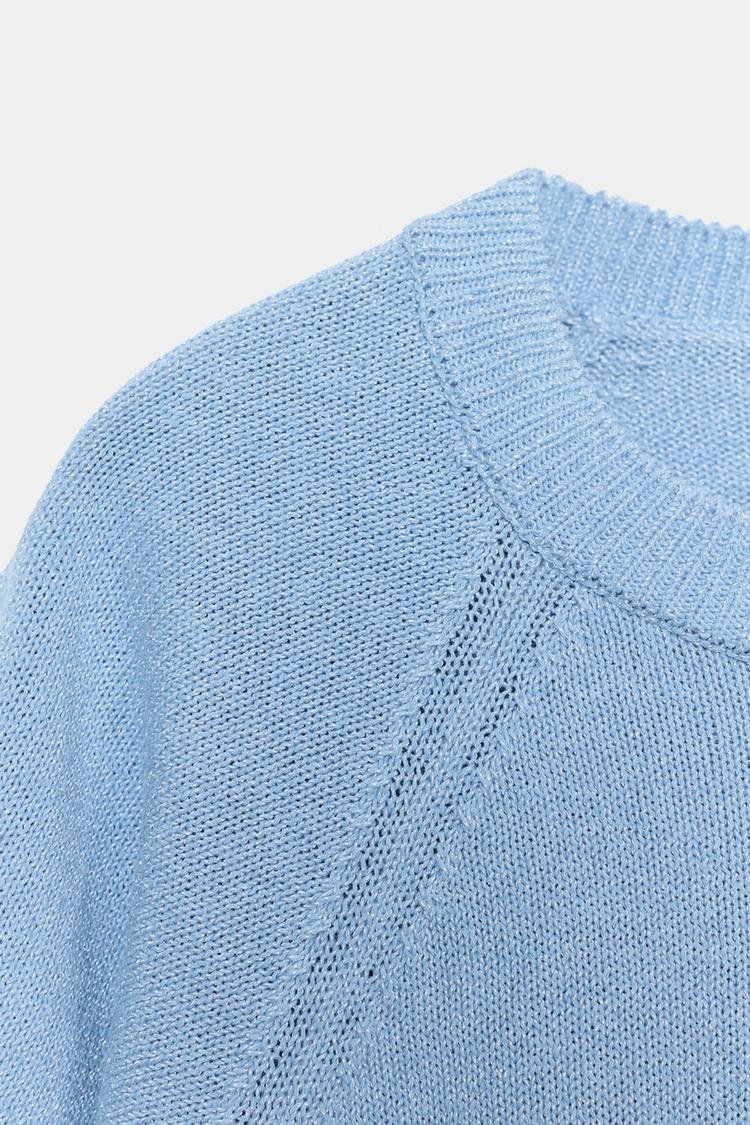 Zara Maglioni & Felpe: ZARA Strickpullover Pullover kurzarm hellblau Gr.M NEU – Nuovo e nell'imballaggio originale da Rotkreuz venduto da beltraum 7