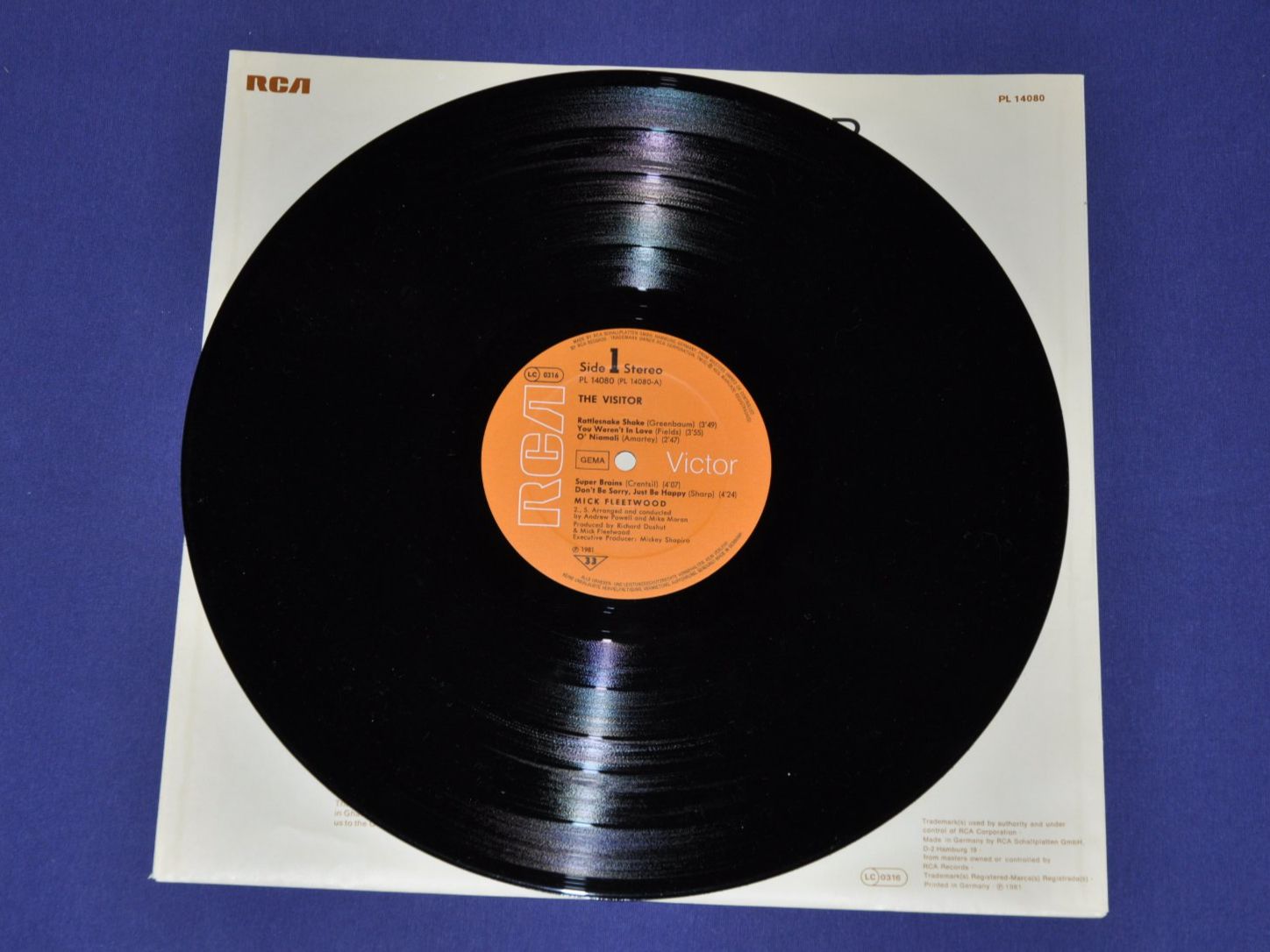 Dischi in vinile: LP Mick Fleetwood - The Visitor – Usato da Boll venduto da Theodora15 5