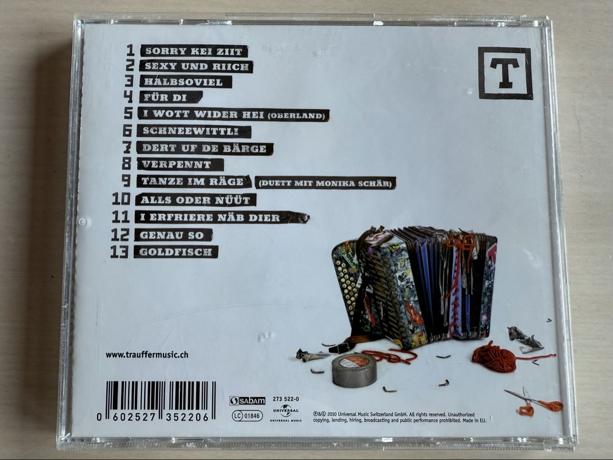 CD: TRAUFFER CD  2010 - Dr Heimat z’lieb – Usato da Oberried Brienz venduto da Chyara 1