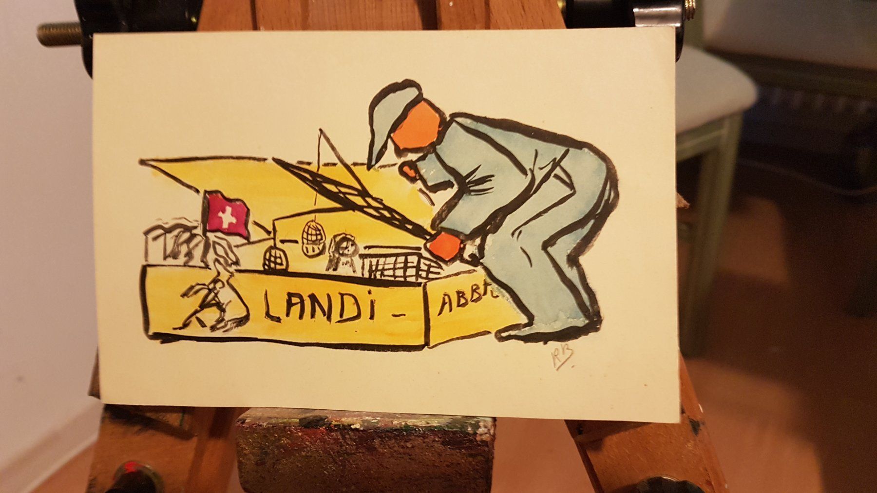 Foto & Immagini: Karikatur SERDU: Ein Stück Schweizer Zeitgeschichte – Usato da Glattbrugg venduto da casabelavista 2