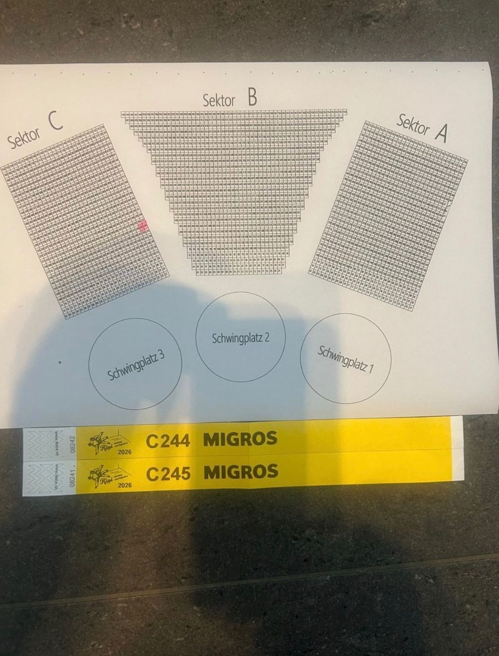 Billets: Tickets Rigi Schwingen 2 Stck – D'occasion à Muri b. Bern par Lionking3