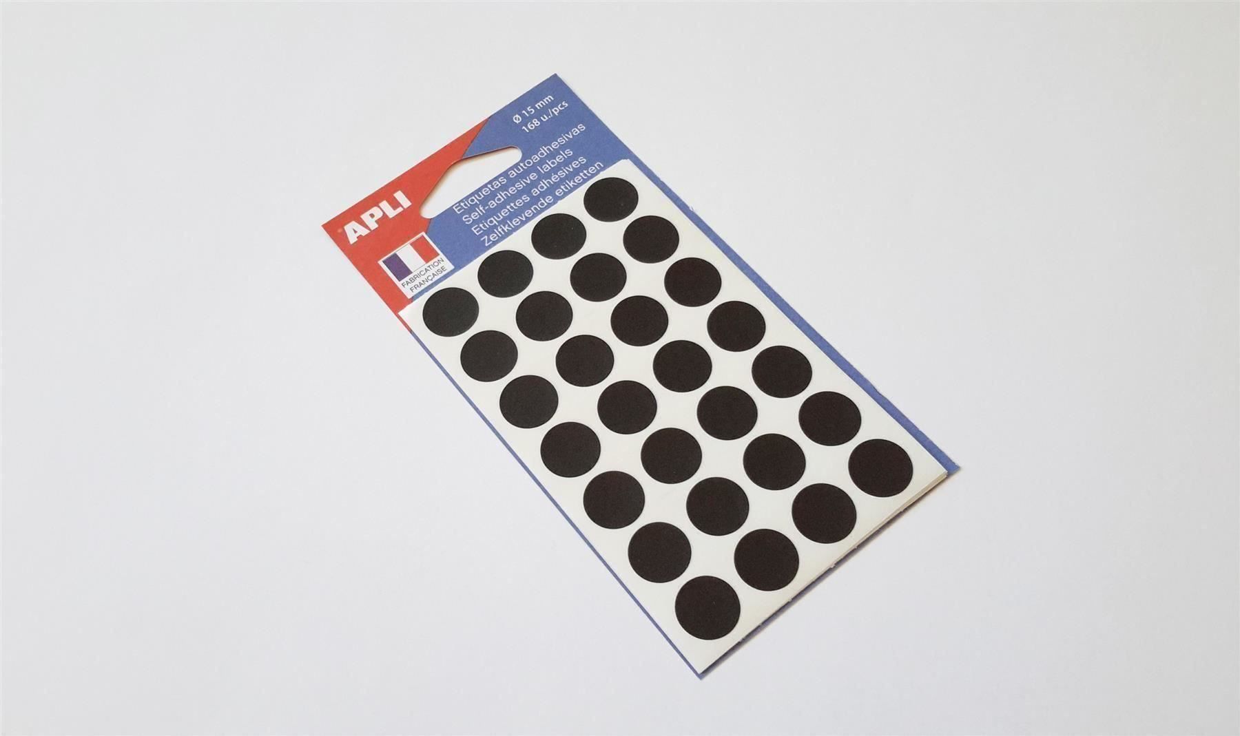 Sticker: Markierungspunkte, schwarz, 15mm, 168 St – Nuovo e nell'imballaggio originale da St. Gallen venduto da cointec 1