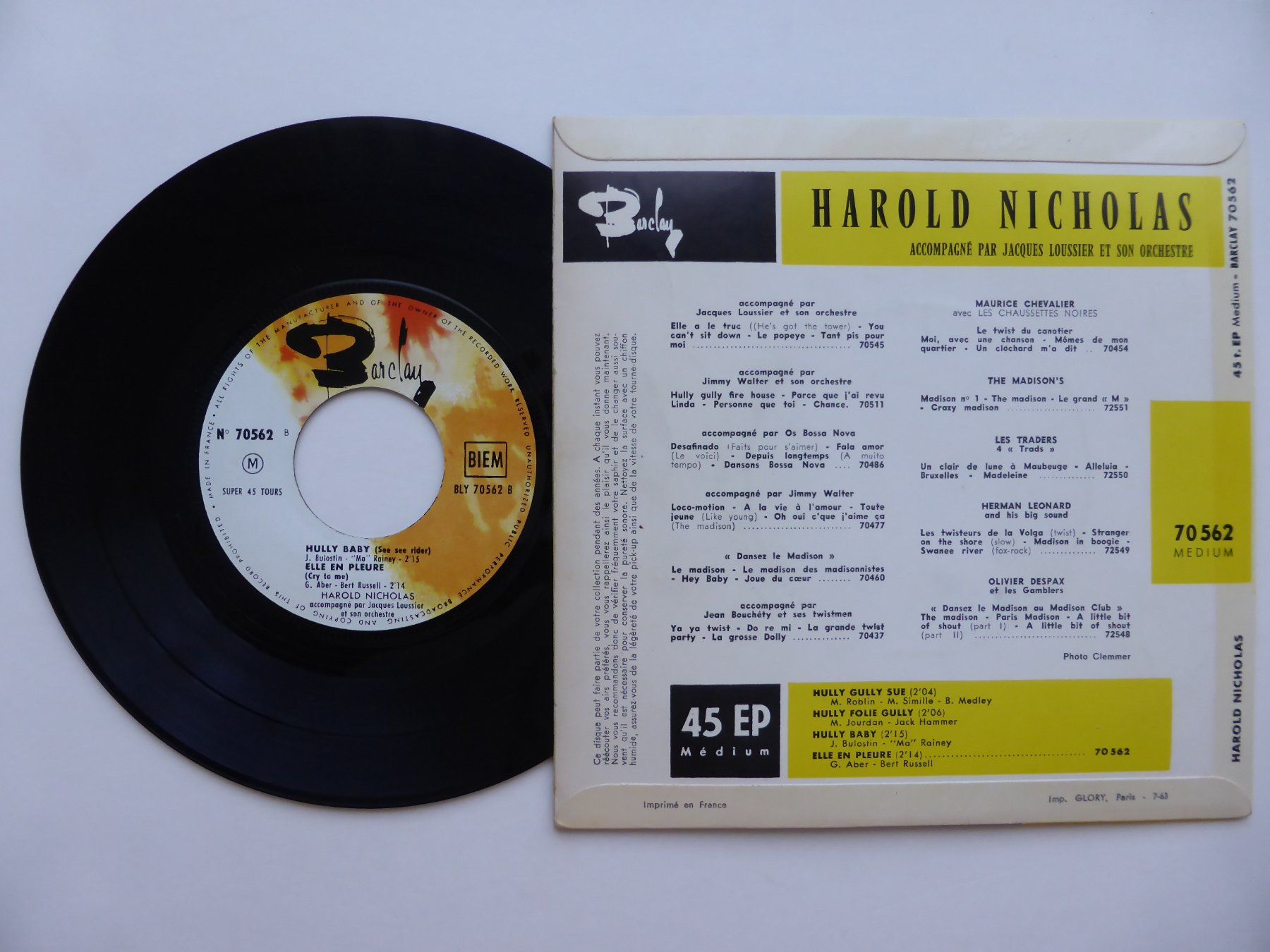 Dischi in vinile: VINYL SINGLE  EP  HAROLD NICHOLAS – Usato da Küssnacht am Rigi venduto da Mondkinder 1