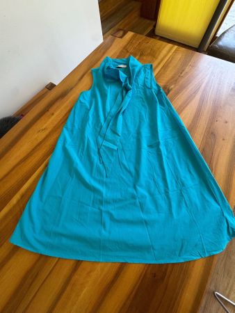 Türkis-blaues Festkleid Cettina Bucca 36/38 Traumstück NWT