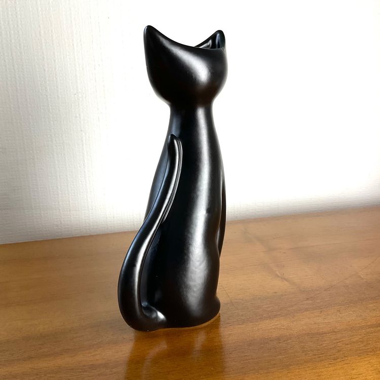 🟤 Cat Vase 4130 Annaliese Beckh Schmider Keramik 50‘s 🟤 Kaufen auf