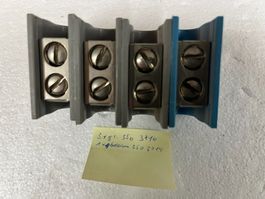4 Woertz-Klemmen 3714, 35 mm2 grau + Hellblau, 3PN für G-Sch