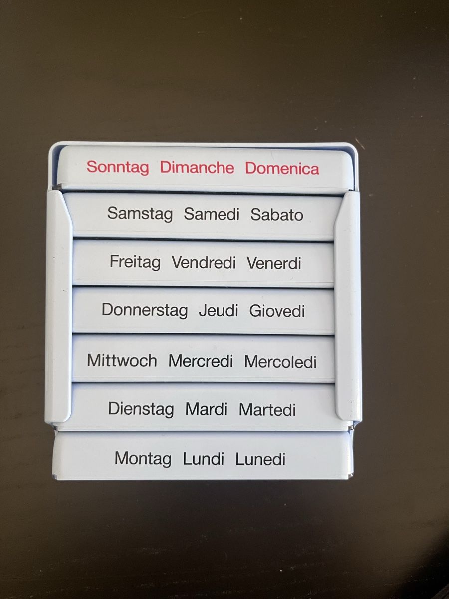 Contenitori & Simili: Medikamentenbox / Organizer / Pillendose / Dosierbox – Nuovo (secondo la descrizione) da Zürich venduto da valeska14
