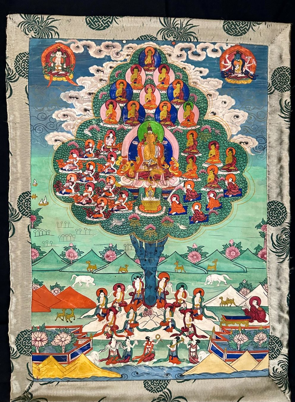 Dipinti: Thanka Buddha Tibet Nepal alt – Usato da Basel venduto da chinarh891