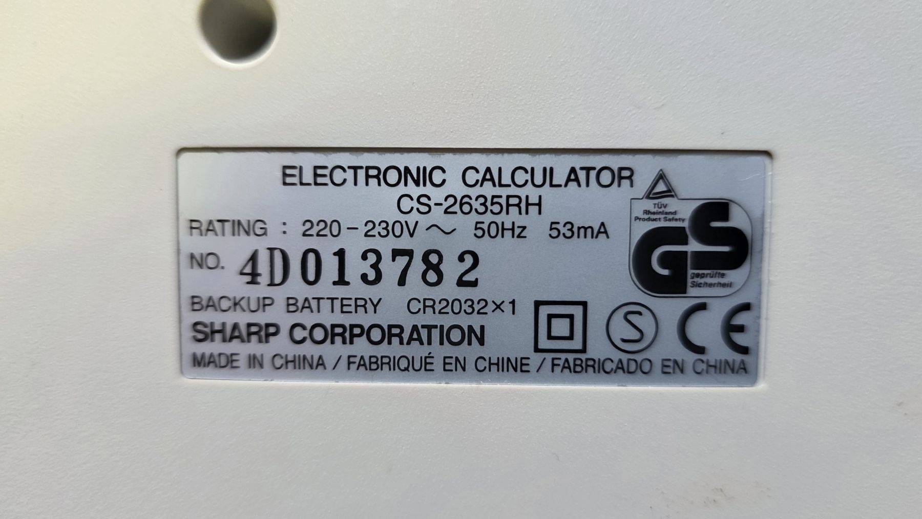 Sharp Taschenrechner: Sharp Compet CS-2635RH Tischrechner – Gebraucht aus Burgdorf von MIDICLORIAN 7