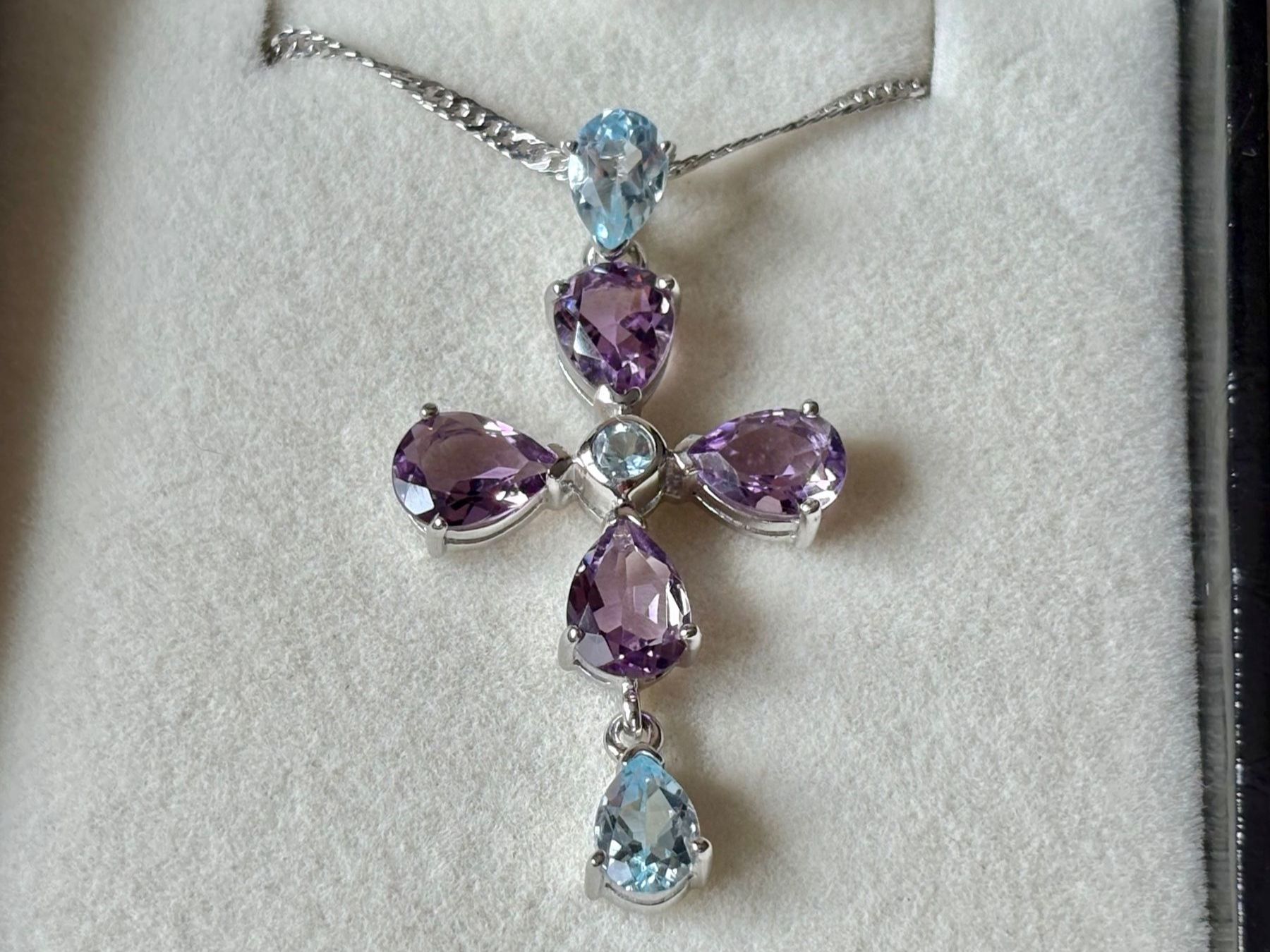 Anhänger: Amethyst, Topas Anhänger aus Silber 925, NEU – Neu (gemäss Beschreibung) aus Brugg AG von lau_9rvy 2