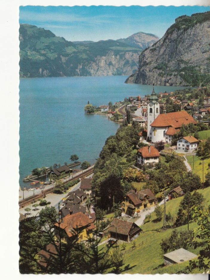 Cartoline postali: Flüelen ca. 1960 – Usato da Bürglen TG venduto da StampGraf