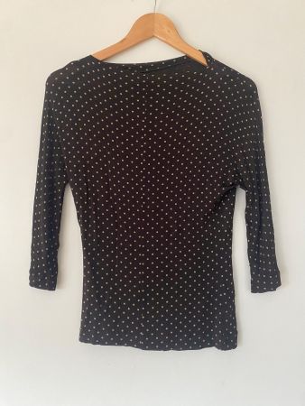 MaxMara Top Schwarz gepunktet, Grösse M